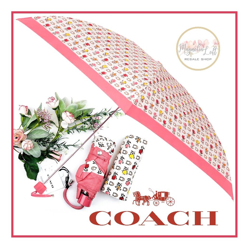 Coach Mini Umbrella in Badlands Floral Print